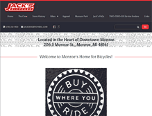 Tablet Screenshot of jacksbike.com